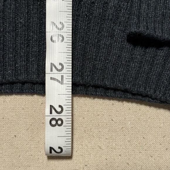 Croft & Barrow Sweater Mens Sz Medium Gray Knit Striped Pullover Preppy Business - Picture 6 of 7